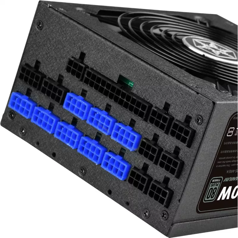 Fuente de alimentación SilverStone Strider SST-ST1500-TI v2.0 de 1500 W, 80 PLUS Titanium, modular