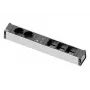 Regleta de alimentación Bachmann 912.0168 para interior 2 salidas AC negra gris