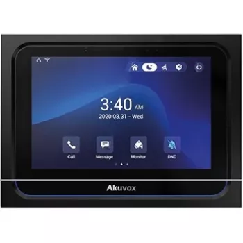 Estación interior Akuvox X933S pantalla táctil Android – negra, estación interior de portero automático de montaje en pared