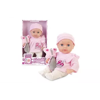 Muñeca Artyk Natalia 33 cm con juguete - muñeca bebé Artyk 33 cm con accesorios
