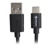 Adaptador de cable USB 2.0 A a USB-C Sharkoon 0,5 m, negro