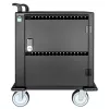 Manhattan Carro/Carrito de carga de 32 tomas por USB-C para iPad hasta 13 pulgadas, MacBook Air hasta 13 pulgadas y Chromebook hasta 14 pulgadas, también otros tablets/smartphones (con cable dispositivo a USB-C), compartimentos 330x22x235 mm, cable de carga de dispositivo no incluido (recomendado cable USB-C 35