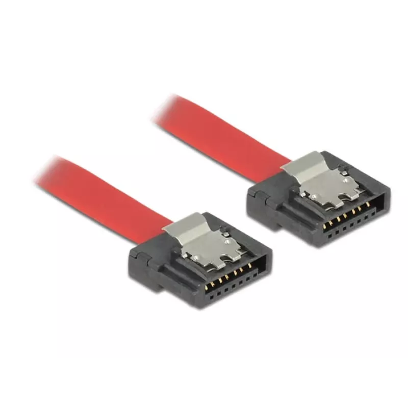 Cable SATA DeLOCK 0,3 m SATA III 7 pines rojo