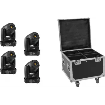 Set LED EUROLITE TMH-S90 4x con maletín de transporte — EUROLITE TMH-S90 4 unidades