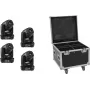 Set LED EUROLITE TMH-S90 4x con maletín de transporte — EUROLITE TMH-S90 4 unidades