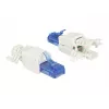 Conector macho RJ-45 DeLOCK 86417 azul blanco