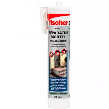 Mortero de reparación DEC ZEG gris cemento gris, cartucho de 310 ml