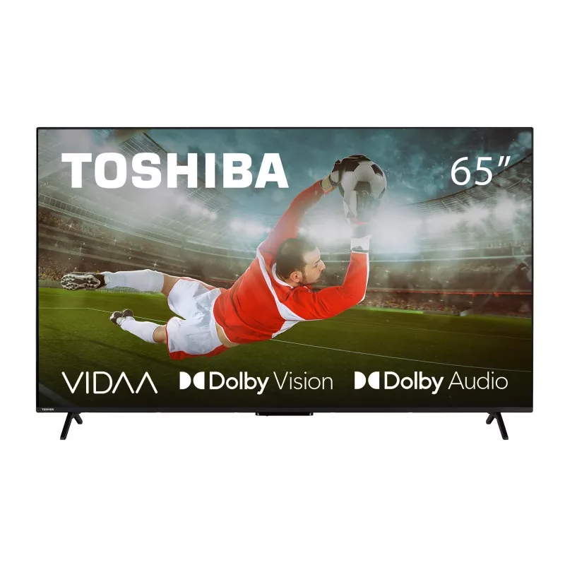 TV Toshiba 65UV2463DG 65 inch (165,1 cm) 4K Ultra HD DLED Smart TV, 3840×2160, VIDAA, Wi‑Fi, 300 cd/m², negro