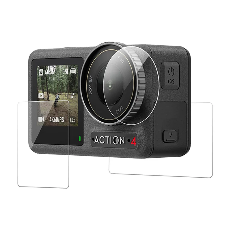 Cristal templado para DJI Osmo Action 5/4/3 Telesin