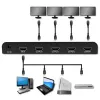 Qoltec 51799 Splitter HDMI activo 4 x HDMI 4K x 2K | 6 Gb/s | 60 Hz