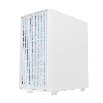 Caja de PC MODECOM BREEZE ARGB Flow MIDI, ATX, USB 3.0 ×2 + USB-C, blanca