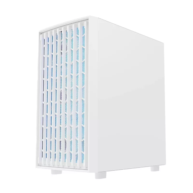 Caja de PC MODECOM BREEZE ARGB Flow MIDI, ATX, USB 3.0 ×2 + USB-C, blanca