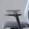 Silla de oficina ergonómica Up Up Athene negra, gris + tejido azul