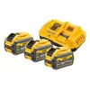Set de batería y cargador DeWalt DCB118X3 — batería Li-Ion 9 Ah con cargador