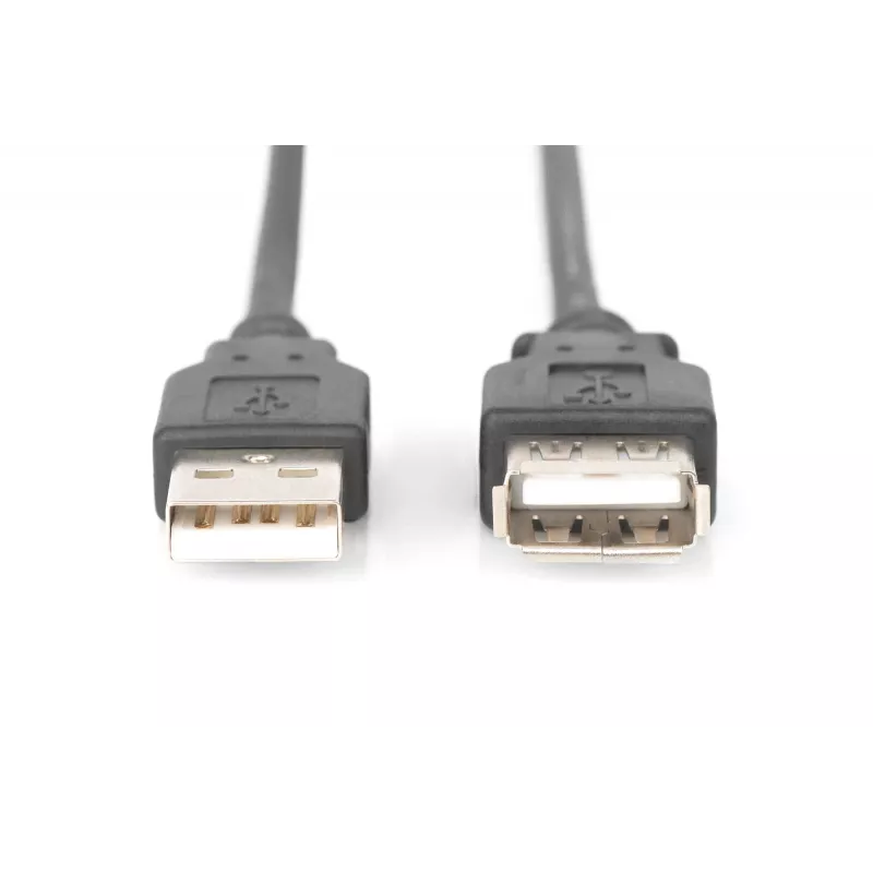 Digitus - Cable de extensión USB - USB Type-A, 4 pines (M) - USB Type-A, 4 pines (H) - 3,0 m (USB / USB2.0) - Negro (AK-300202-030-S)
