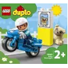 Set de moto de juguete LEGO Duplo Policía 10967 con ruedas móviles y figura de policía