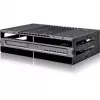 ICY DOCK - MB024SP-B - flexiDOCK marco de intercambio sin bandeja para 4x SSD/HDD SAS/SATA de 2,5 para bahía de 5,25