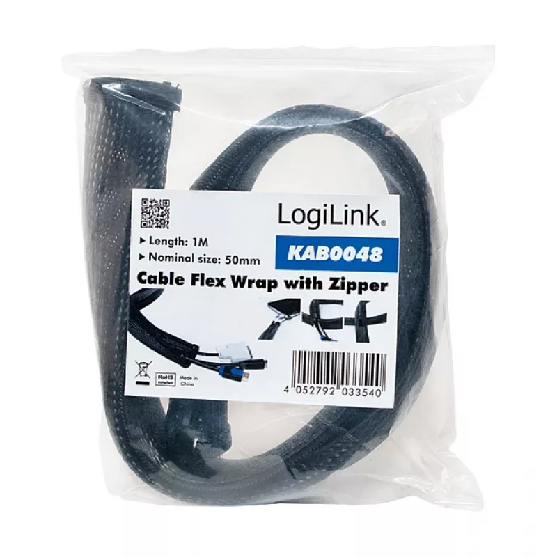 Funda para cables LogiLink KAB0048 Negro