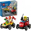 LEGO CITY 60458 Pizza vs. camión de bomberos
