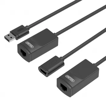 Cable de red UNITEK Y-UE01001 dock/replicador de puertos USB 3.0 60 m negro
