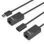 Cable de red UNITEK Y-UE01001 dock/replicador de puertos USB 3.0 60 m negro