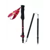 Bastones de trekking Viking Kettera Pro Lady — bastones de trekking para mujer, ajustables, par, negro/fucsia