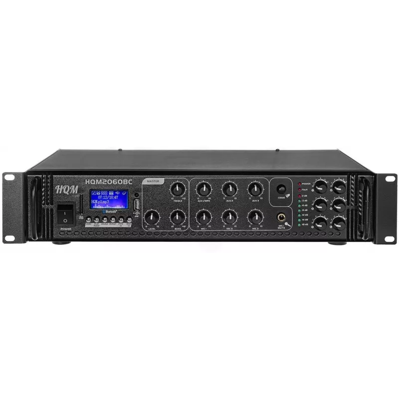 Radioamplificador HQM2060BC — FM, MP3, Bluetooth, 60W