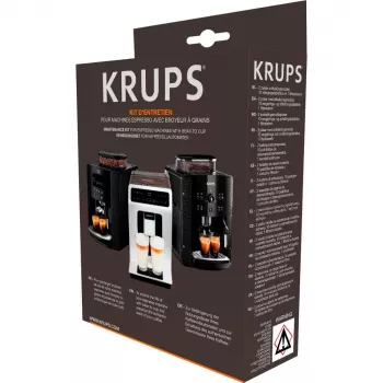 Pastillas de limpieza KRUPS XS5300 para cafetera, 10 uds., 2 descalcificadores, cartucho filtrante incluido
