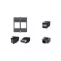 Bachmann 940.112 Acoplador Keystone CAT6 UTP RJ45 sin blindaje, negro