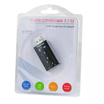 Savio AK-01 Tarjeta de sonido 7.1 canales USB
