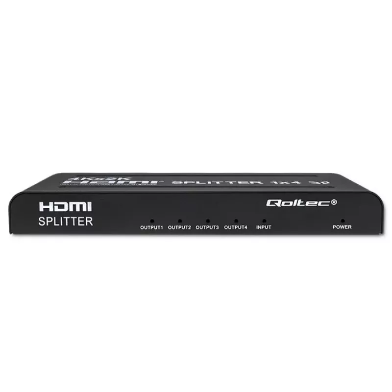 Qoltec 51798 Splitter HDMI activo 4 x HDMI 4K x 2K | 3.4Gb/s