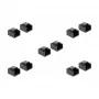 DeLOCK 86470 Tapa antipolvo para conector RJ45, negro, 10 uds.