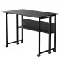 Mesa plegable Maclean, negra, portátil 100x58 cm, máx. 50 kg, MC-126 B