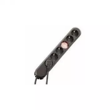 Distribuidor de corriente Bachmann Smart 5 m 6 tomas AC negro
