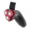 Afeitadora rotativa para hombre Mesko MS 2926 con recortadora negra, roja