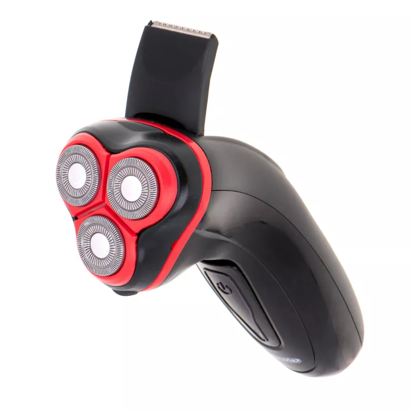 Afeitadora rotativa para hombre Mesko MS 2926 con recortadora negra, roja
