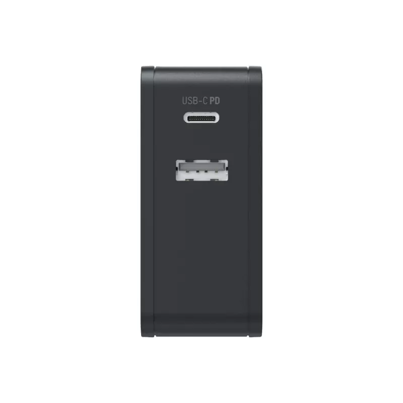 ANSMANN 247PD - fuente de alimentación - 45 vatios - 4700 mA - PD, QC 3.0 - 2 puertos de salida (USB, USB-C) - negro (1001-0095)