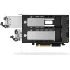 Rack de almacenamiento móvil RAIDSONIC ToughArmor MB842MP-B — 2 bahías extraíbles para M.2 NVMe, PCIe 4.0 x16