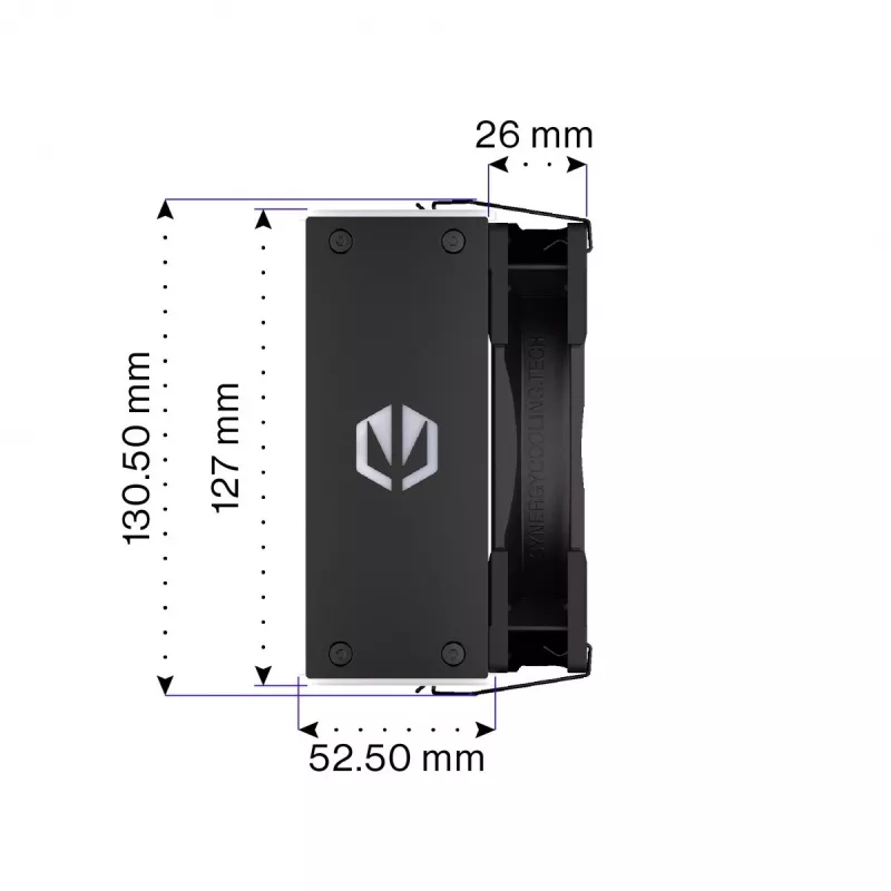 Endorfa Fera 5 negro ARGB disipador CPU