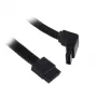 Cable SATA III SilverStone 50 cm acodado / recto - enfundado negro