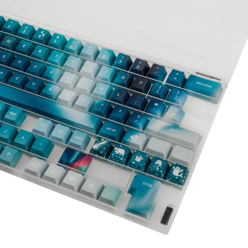 Set de keycaps Traitors AURORA GAKC-270 — disposición UK — keycaps compatibles con teclados mecánicos
