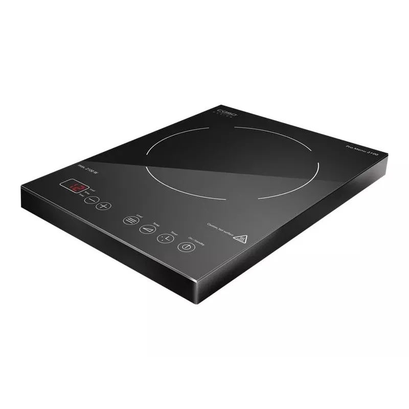 Placa de inducción Caso Pro Menu 2100 – Negra, sensor, frontal superior