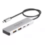 DeLOCK hub USB Type-C 10 Gbit/s 2x Type-A 2x Type-C cable de 35 cm