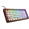 Sharkoon SKILLER SGK50 S3 Wood Barebone teclado gaming, RGB