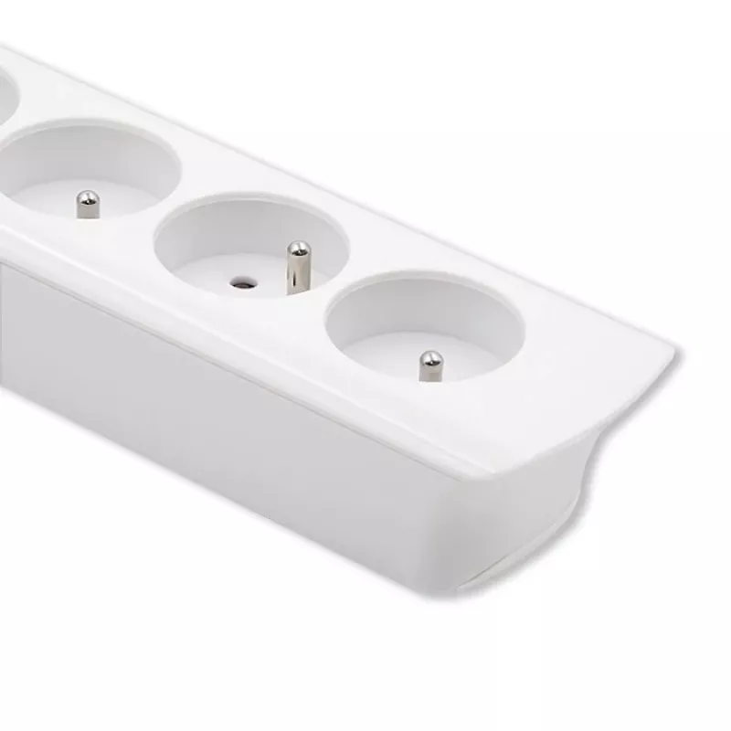Regleta de alimentación Qoltec 50276 1,8 m 5 tomas de corriente para interior Blanco