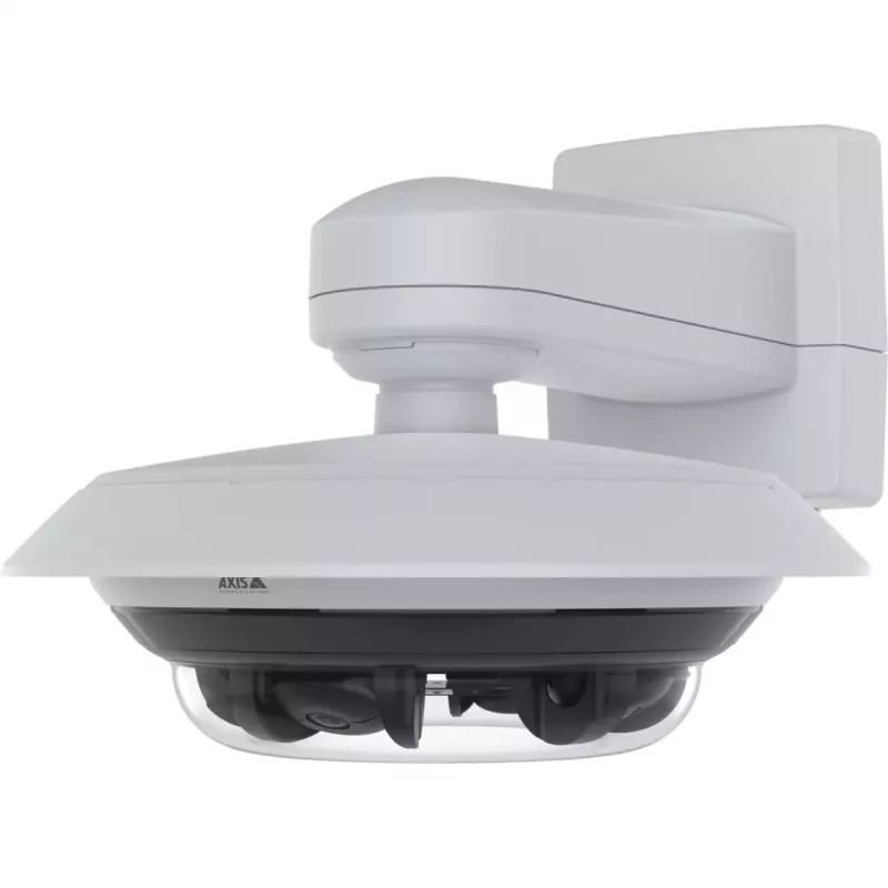 Cámara domo IP panorámica multisensor Axis P3747-PLVE (02897-001), 360°, para exterior, IK10/IP66, CMOS, 0,1 lx, montaje en techo/pared, día/noche