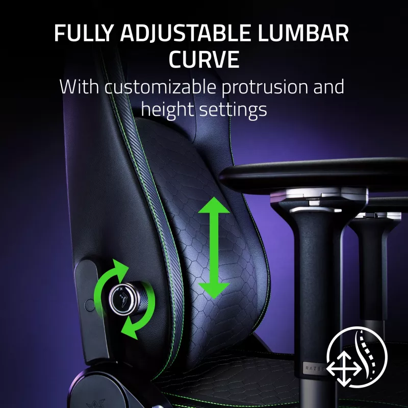 Silla gaming Razer Iskur V2 asiento acolchado negro