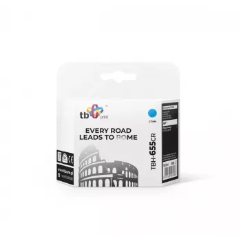 Cartucho de tinta TB compatible con HP 655, Cian, Ref.