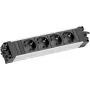 Bachmann STEP ALU 906.18802 regleta de enchufes, 4 tomas CEE 7/3, GST18i3