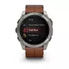 Garmin Fenix 8 3,56 cm (1,4) AMOLED 51 mm Digital 454 x 454 Píxeles Pantalla táctil Titanio Wi-Fi GPS (Satélite)